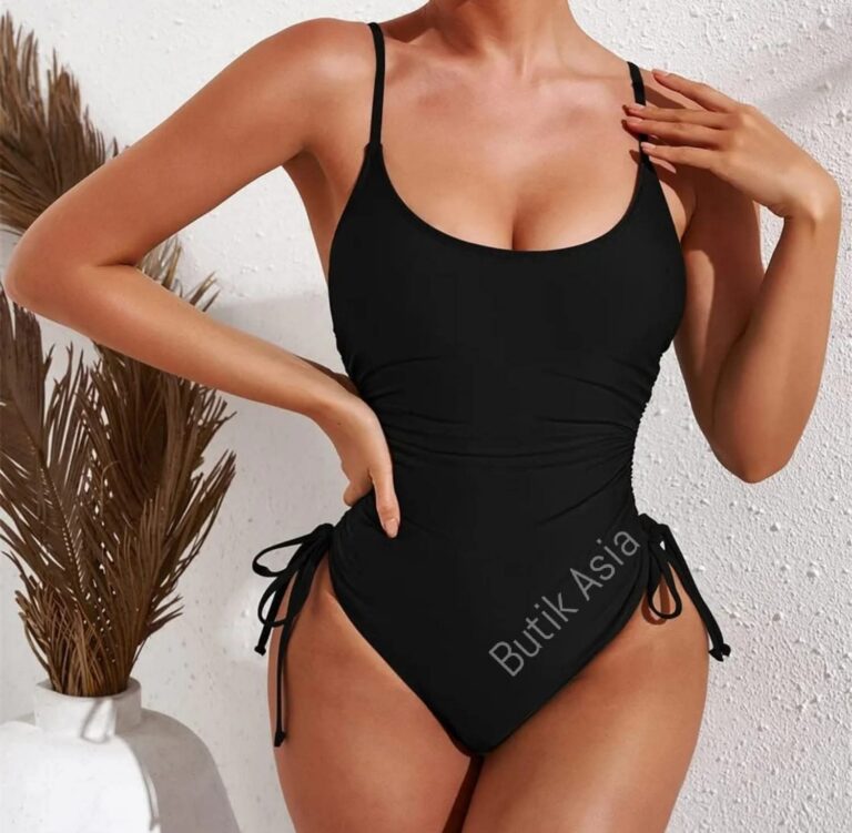 Strój kąpielowy jednoczęściowy 44/46 czarny