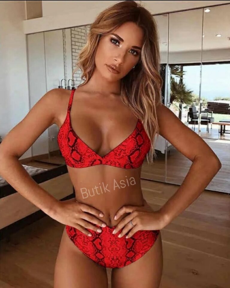 Strój kąpielowy czerwony dwuczęściowy 38/40