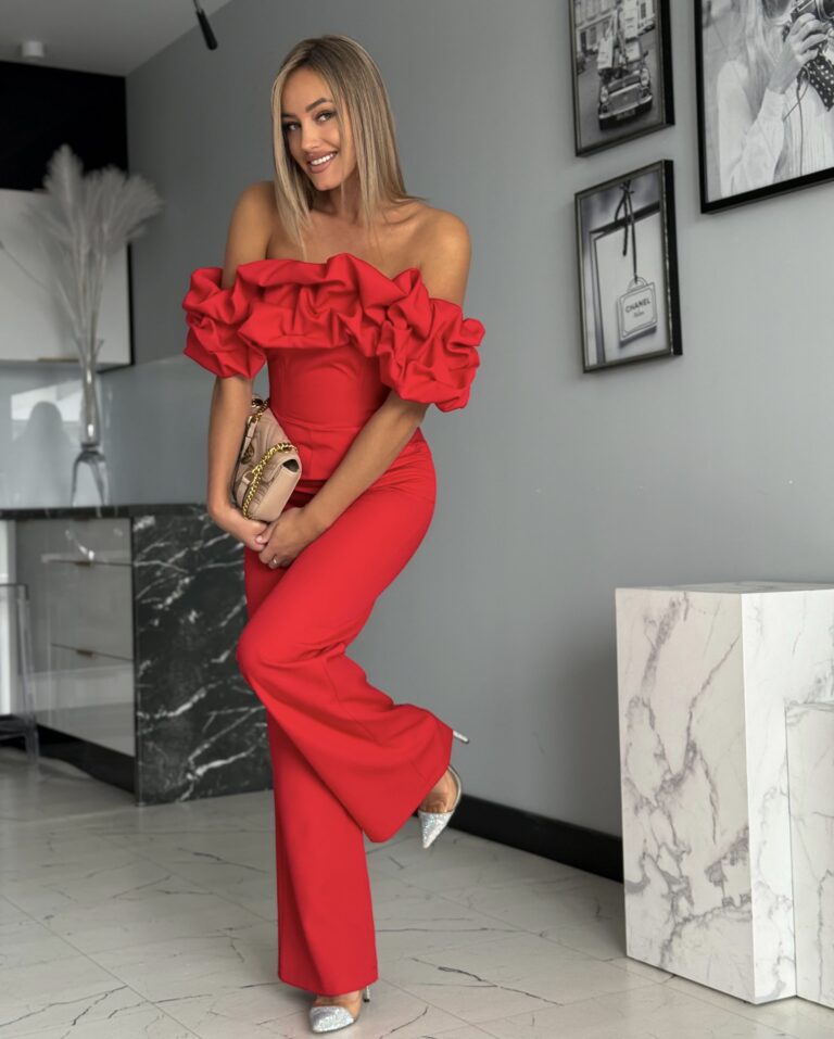 Kombinezon czerwony ANGEL 38/M hiszpanka elegancki