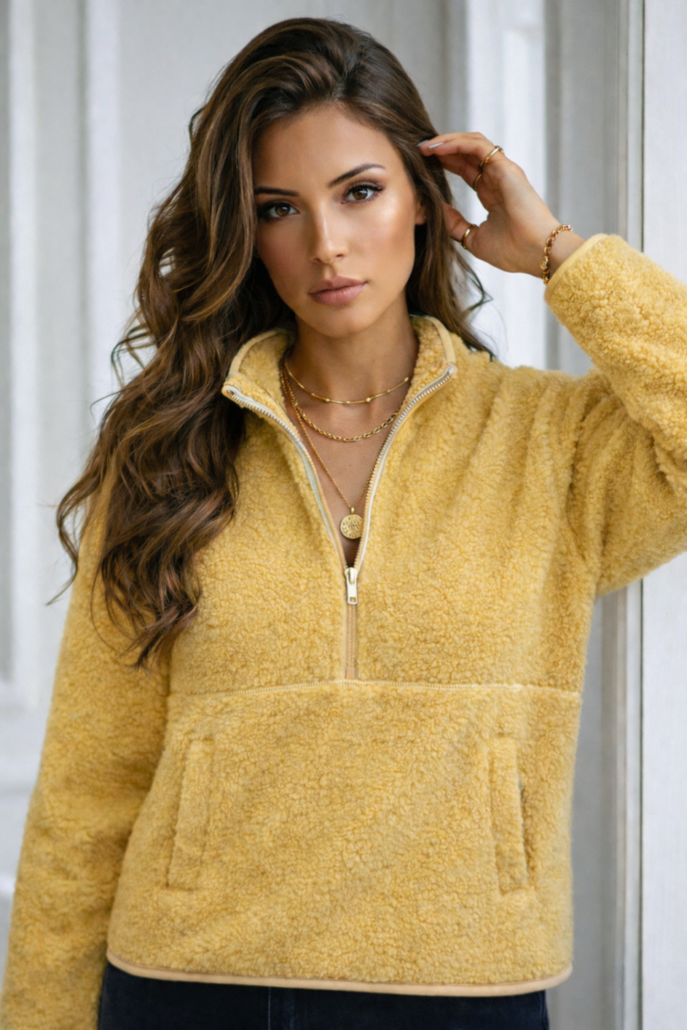 Bluza polarowa NALILI żółta polar 36 38 40 42 44